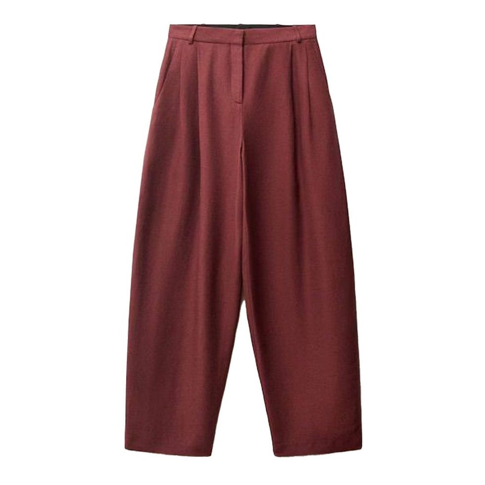 Wide-Leg Suit Pants