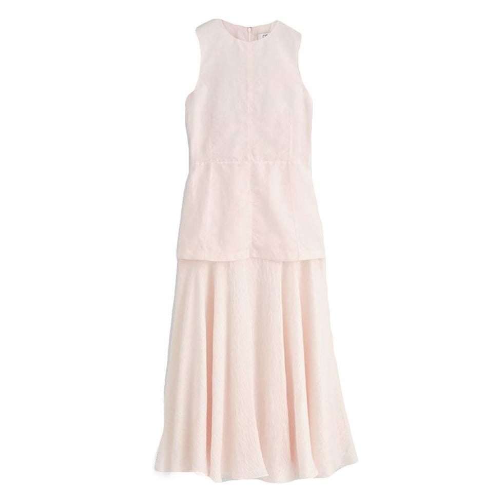 Layered Peplum Midi Dress