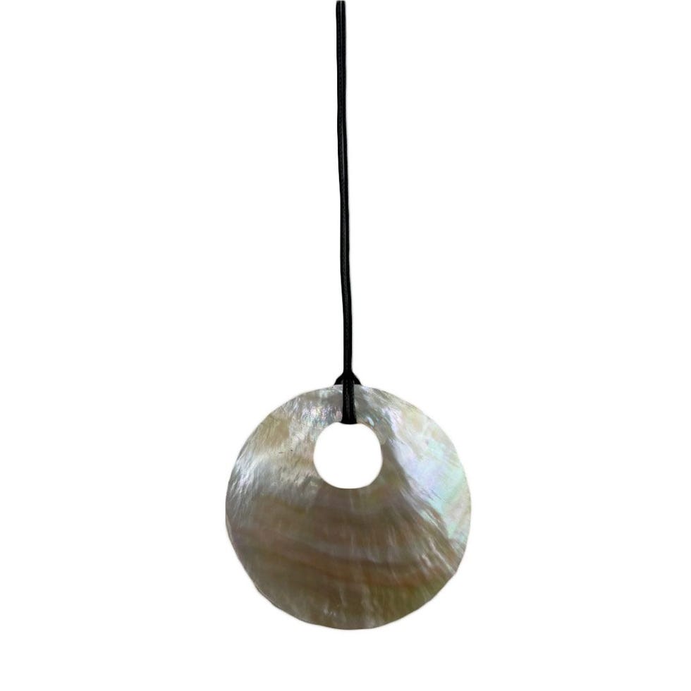 Mother of Pearl Hoop Necklace