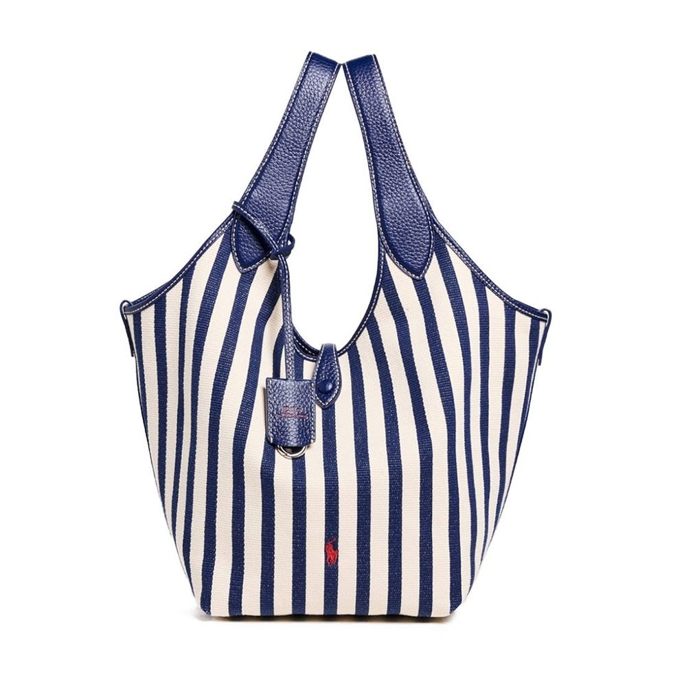 Stripe Polo Canvas Tote
