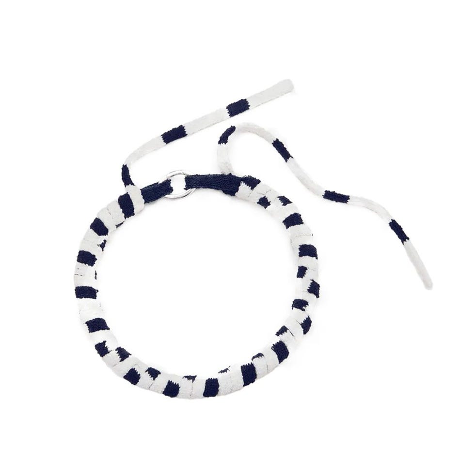 Striped Knit Rolo Necklace