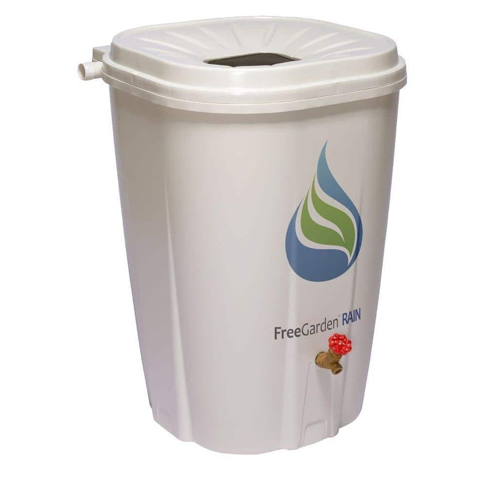 55 Gallon Rain Barrel with Brass Spigot
