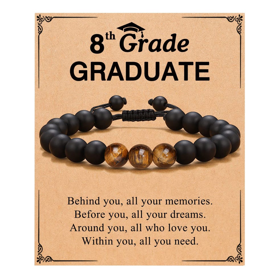 8th Grade Graduation Beaded Bracelet