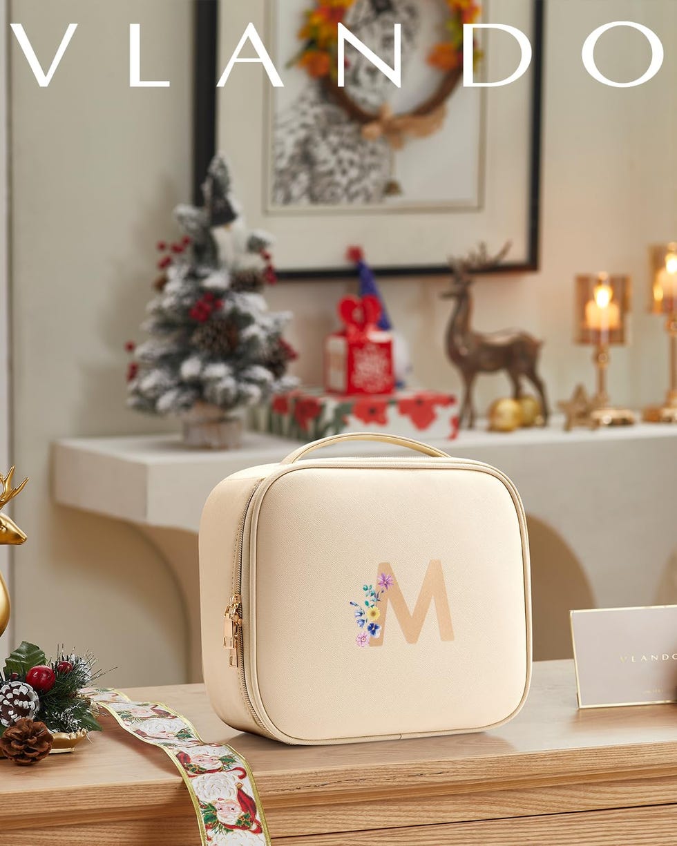 Initial Travel Makeup Bag