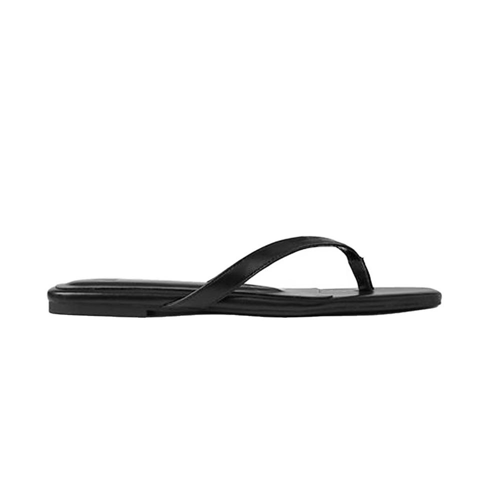 Vegan Leather Flip-Flop Sandals