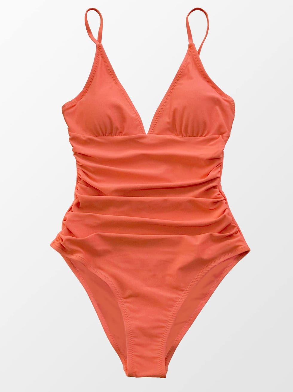 One-Piece Tummy Control V-Neck Swimsuit