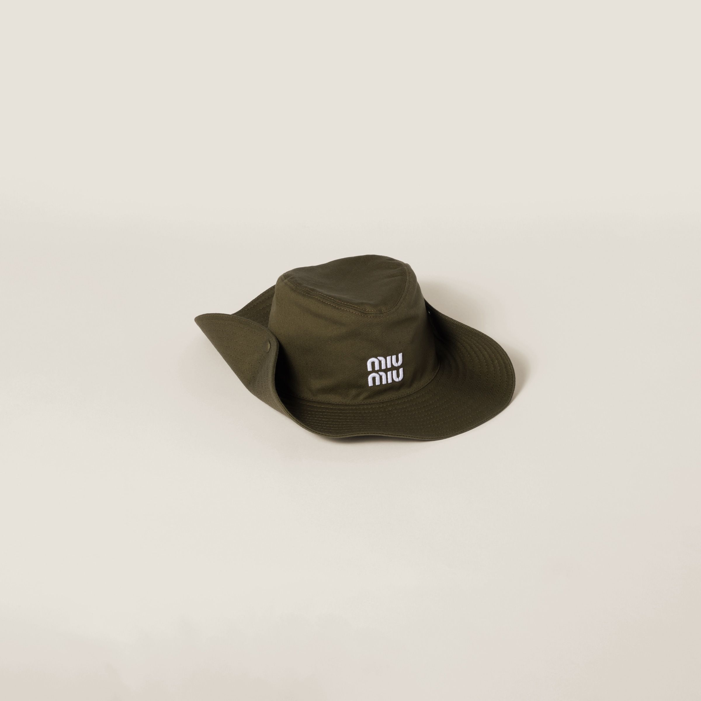ハット MIU MIU 5HC221_ADXI_F0967 DRILL COWBOY HAT Drill Cowboy Hat Black | The Webster