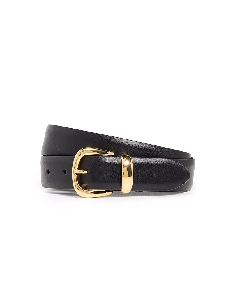 Calf Leather Belt Black 