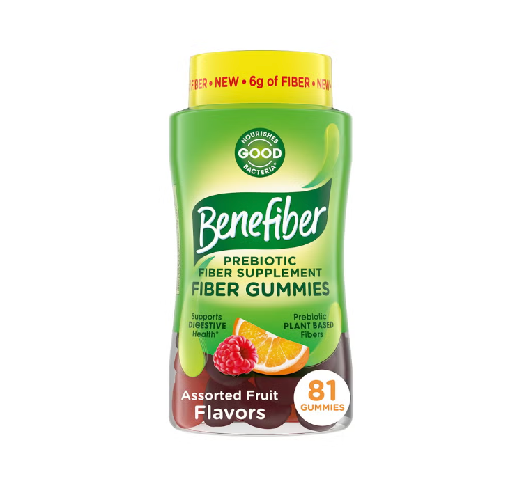 Benefiber Prebiotic Fiber Supplement Gummies