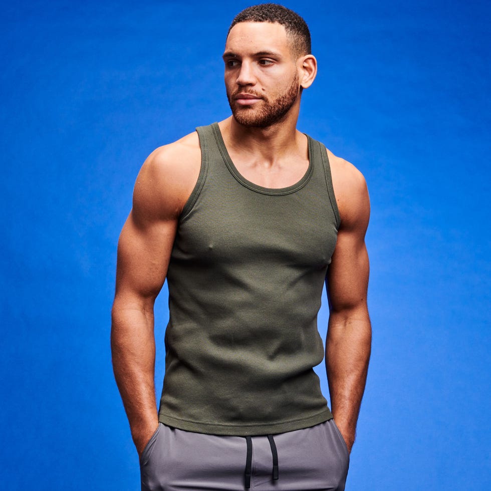 Dry Color Ribbed Tank Top