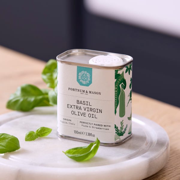 Extra Virgin Olive Oil, Basil Infused, 100ml