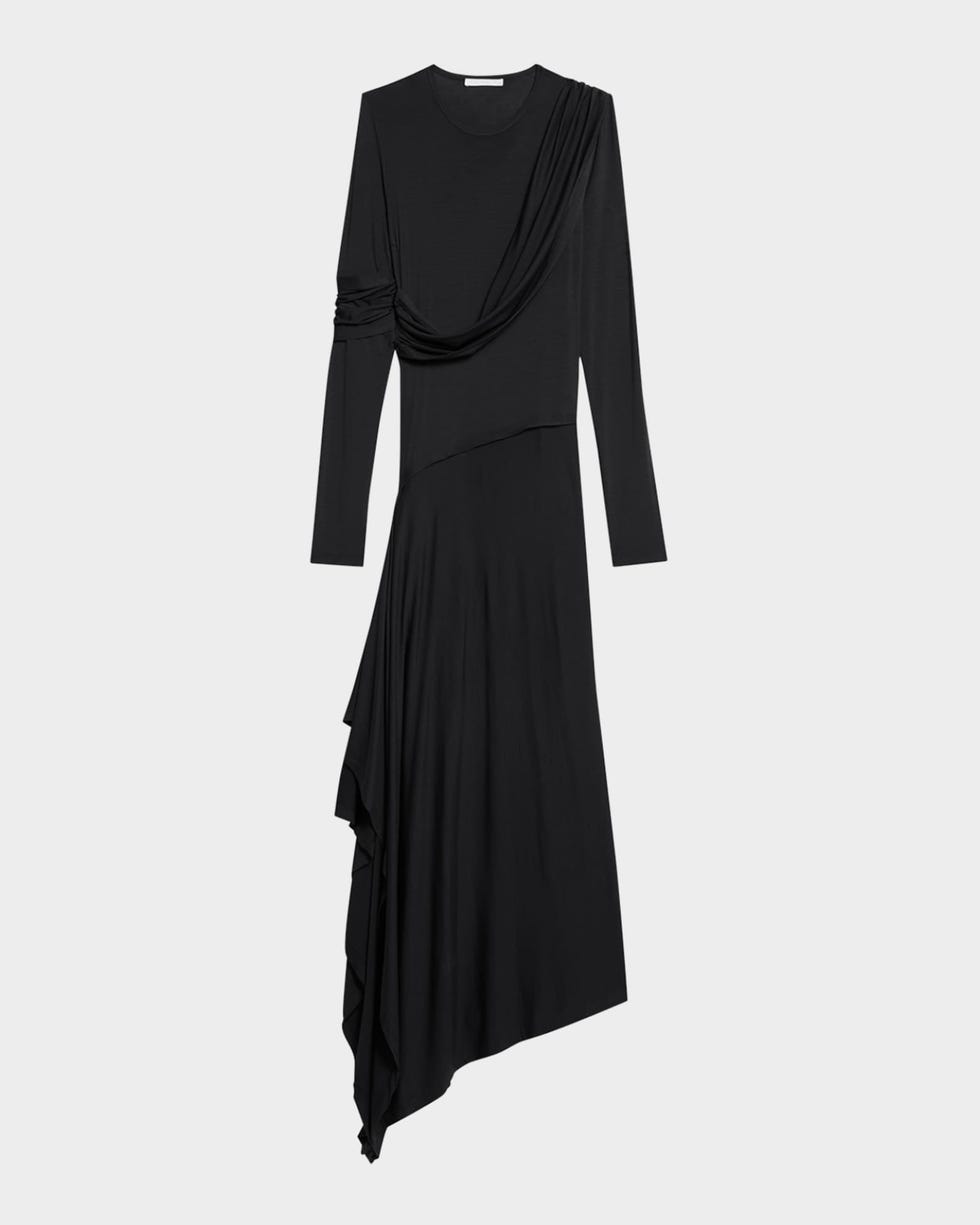 Draped Knit Dress
