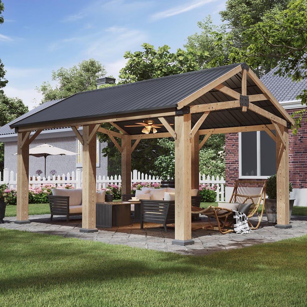12' x 16' Outdoor Wood Gazebo