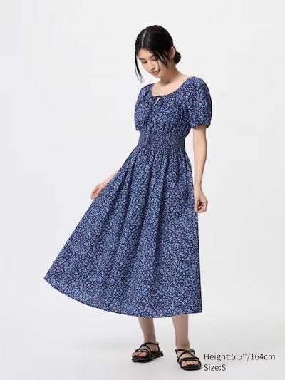 Volume-Sleeve Dress