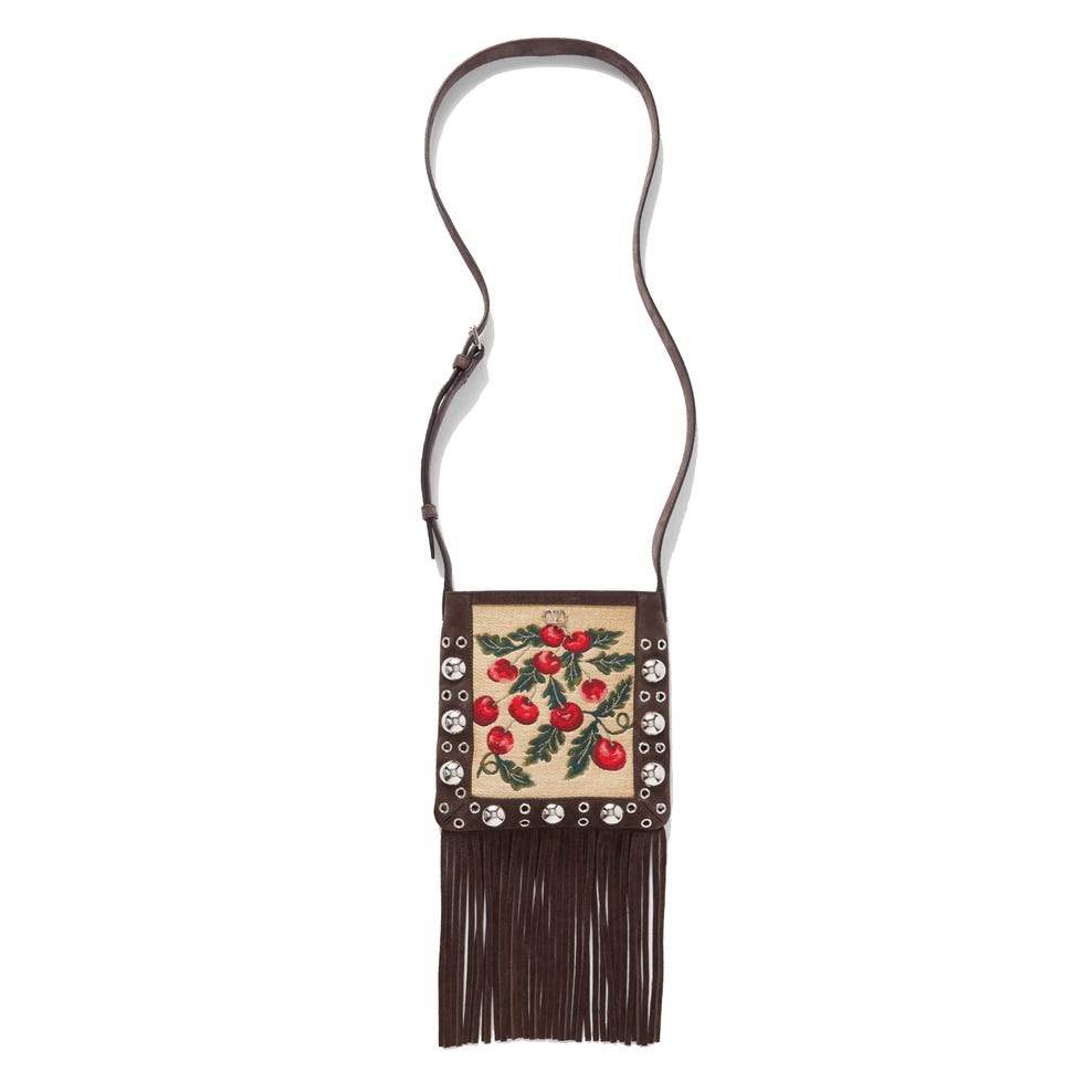 fringed bag