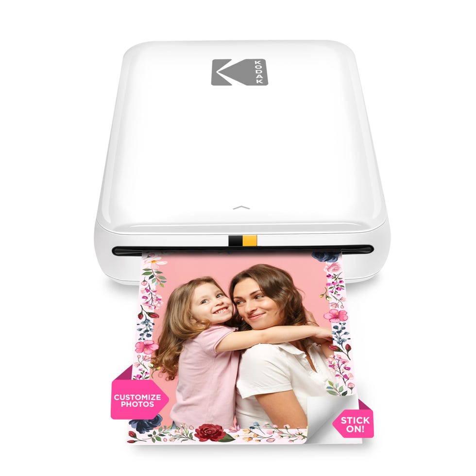 KODAK Step Instant Color Photo Printer with Bluetooth/NFC, Zink Technology & KODAK App for iOS & Android (Pink) Prints 2x3” Sticky-Back Photos.