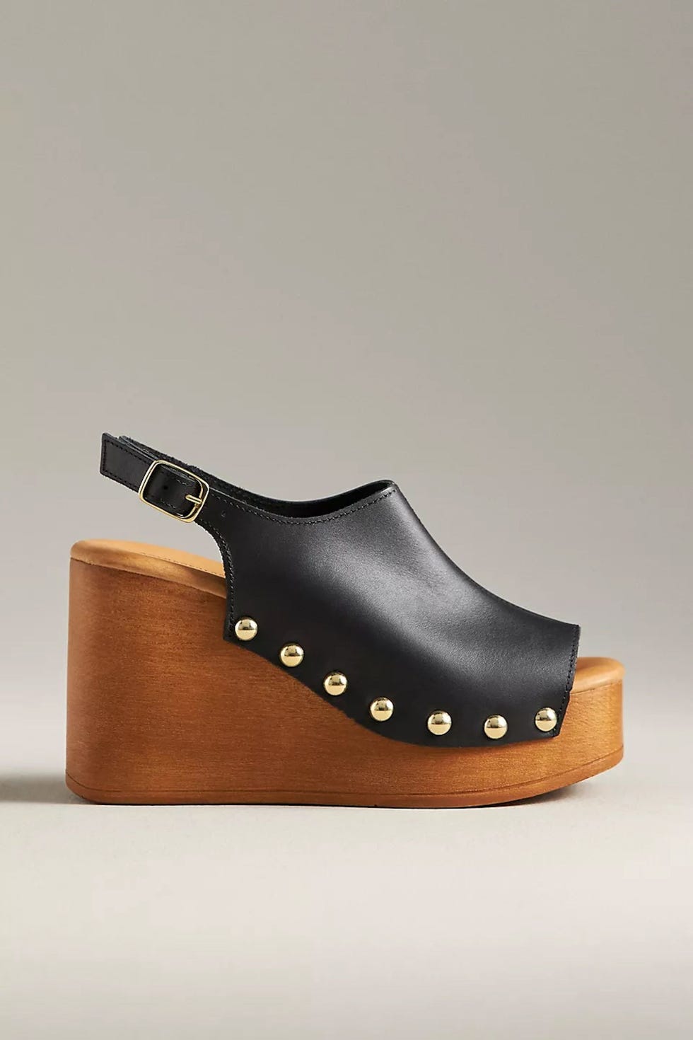 Slingback-Clogs aus Holz