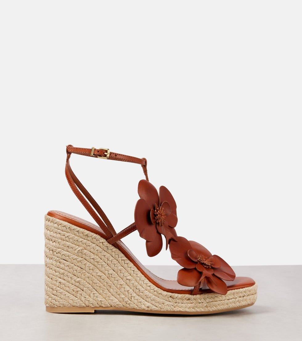 Orchid 110 Keilsandalen aus Leder