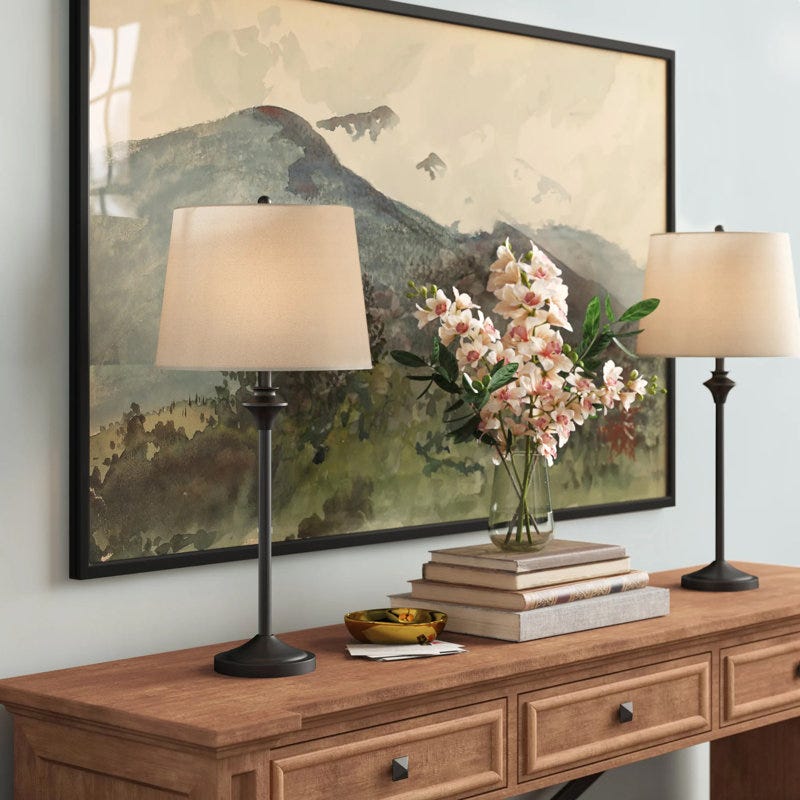 Nadia Metal Buffet Lamp (Set of 2)