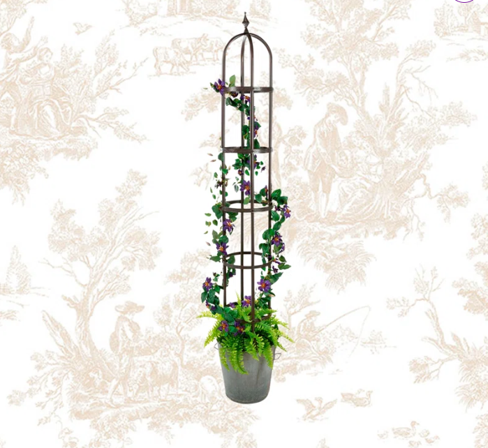 Kendra Steel Obelisk Gardening Trellis