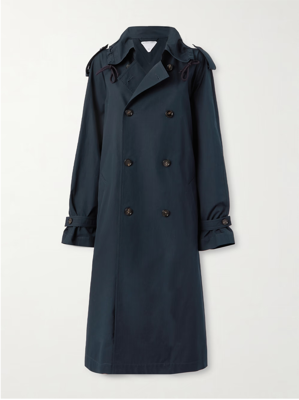 Bottega Veneta belted wool-gabardine trench coat