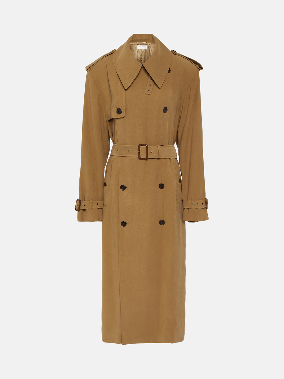 Saint Laurent twill trench coat