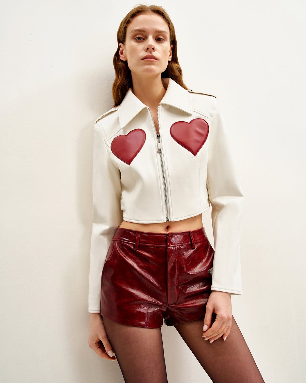 Sophie Cropped Leather Jacket