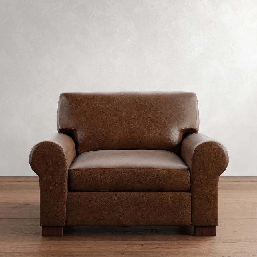 Turner Roll Arm Leather Chair Turner Roll Arm Leather Chair