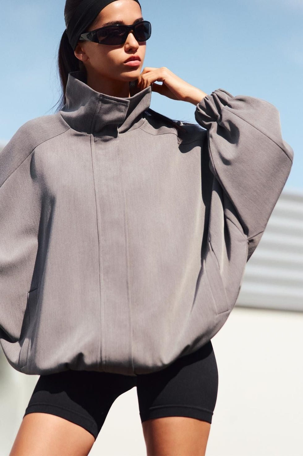 Oversize High Neck Jacket
