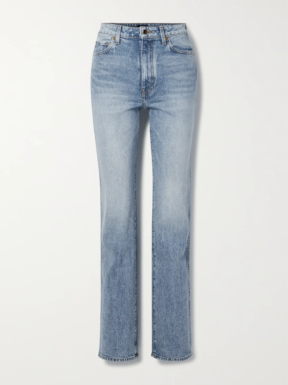 Khaite Danielle stretch high-rise straight-leg jeans