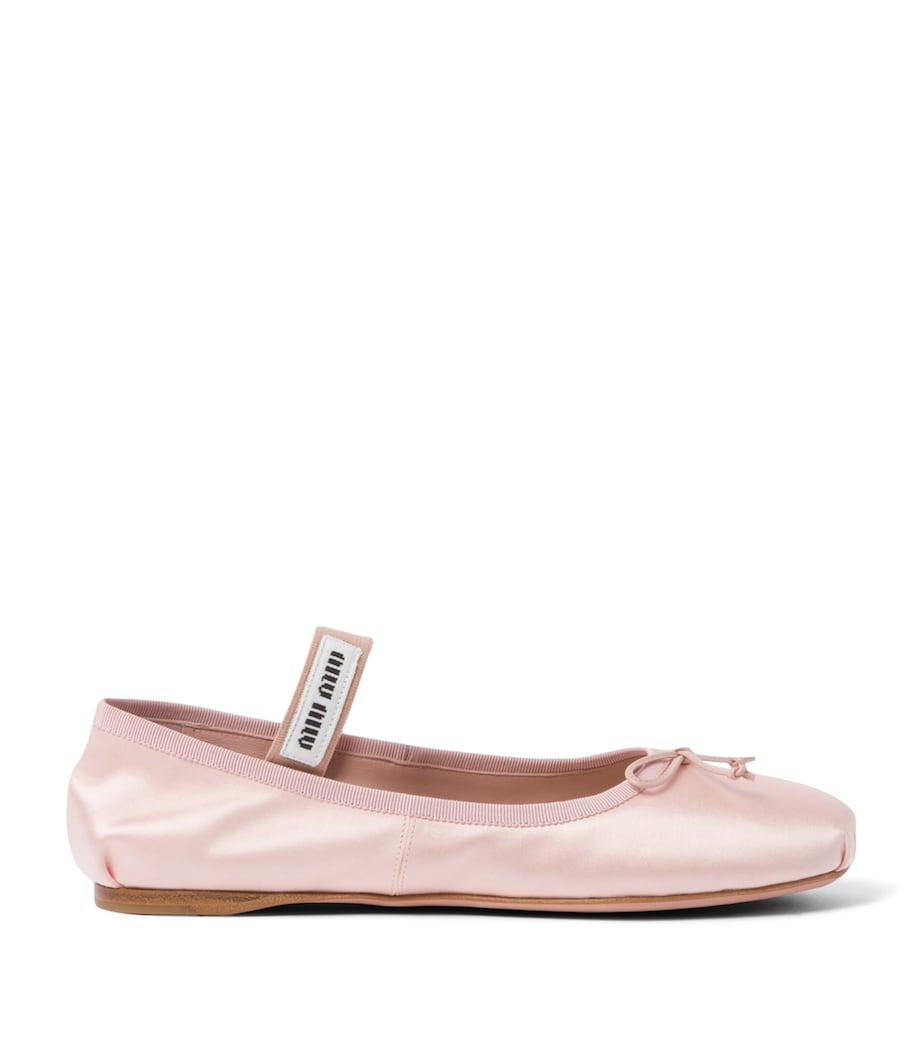 Miu Miu satin ballet flats