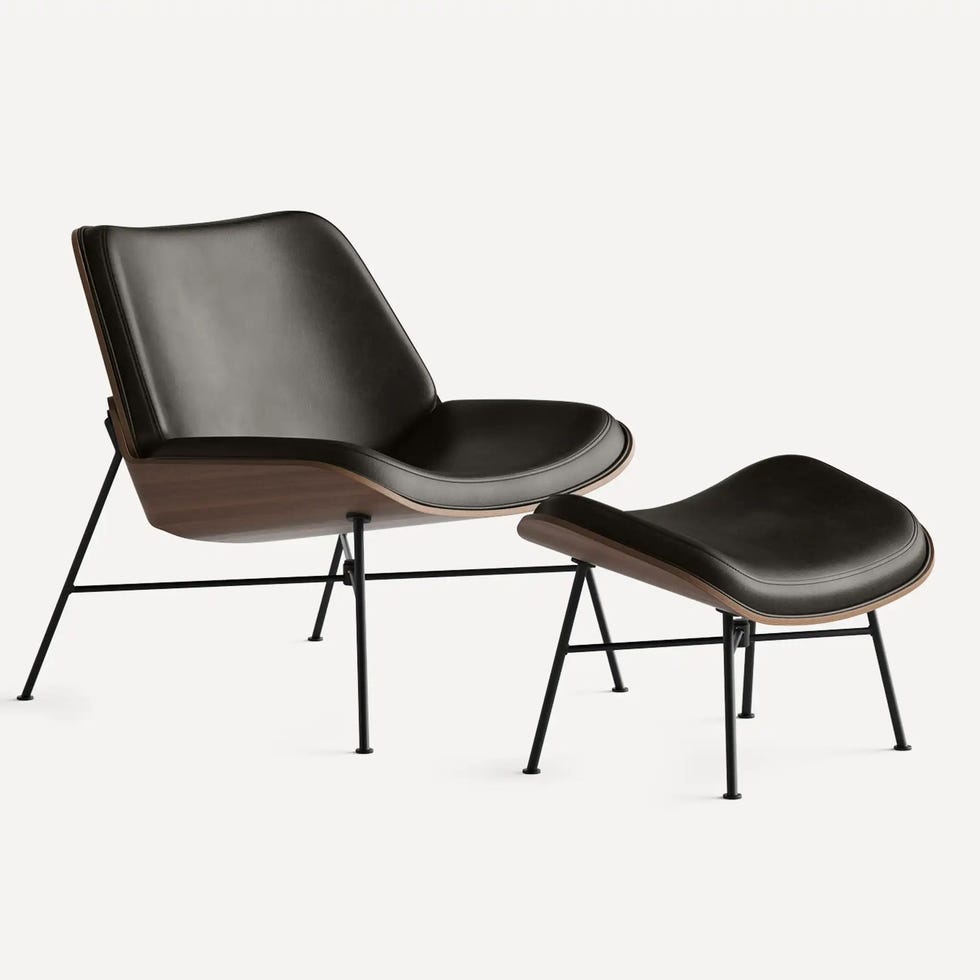 Vesper Leather & Wood Lounge Chair Vesper Leather & Wood Lounge Chair