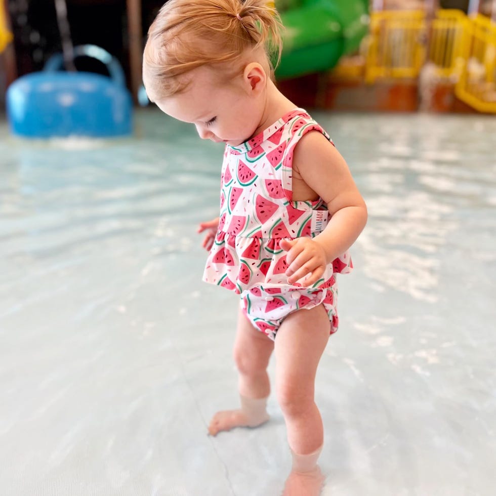 Reusable Swim Diaper with a Matching Top