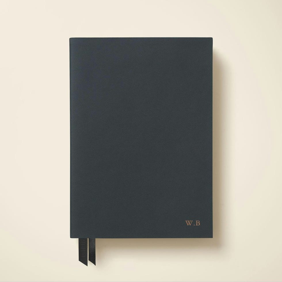 Carnet en cuir monogramme