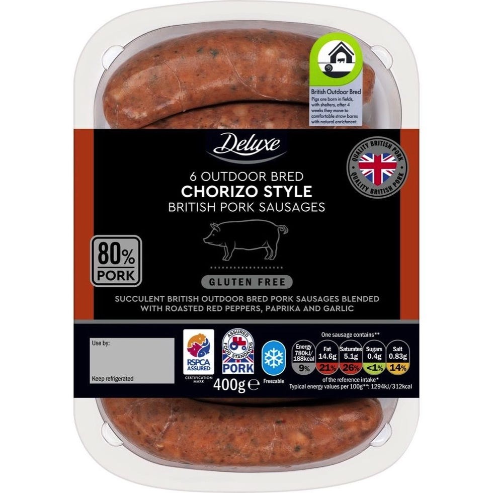 Deluxe Chorizo Style Sausages 400g