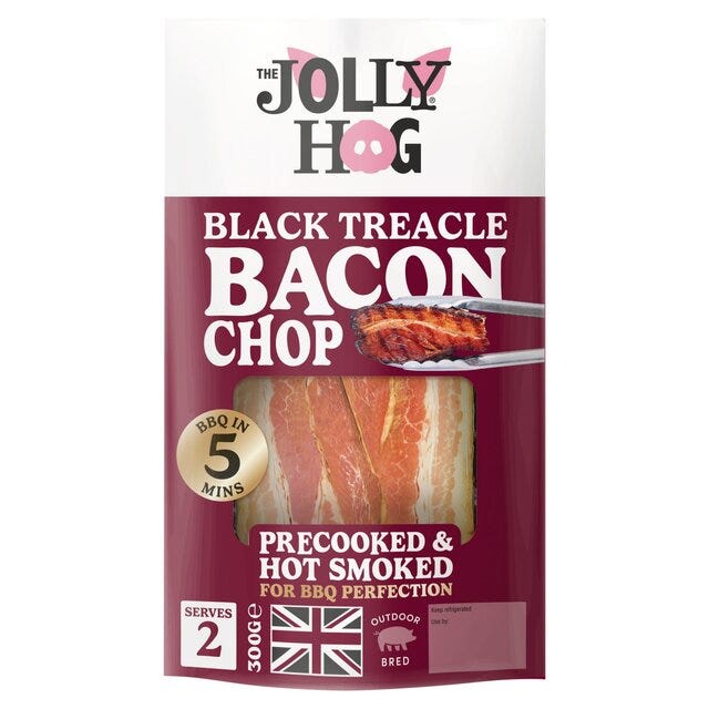 Black Treacle Bacon Chops 300g
