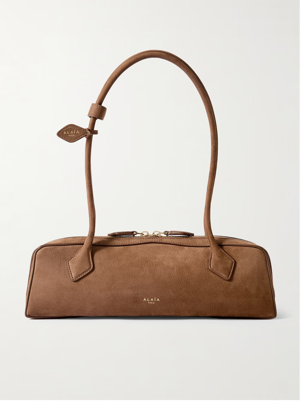 Alaïa Le Teckel medium nubuck shoulder bag