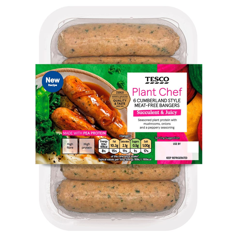 Plant Chef Cumberland Style Meat-Free Bangers 300g