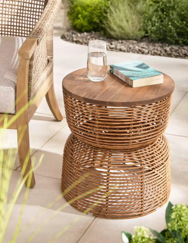 Rattan Storage Table