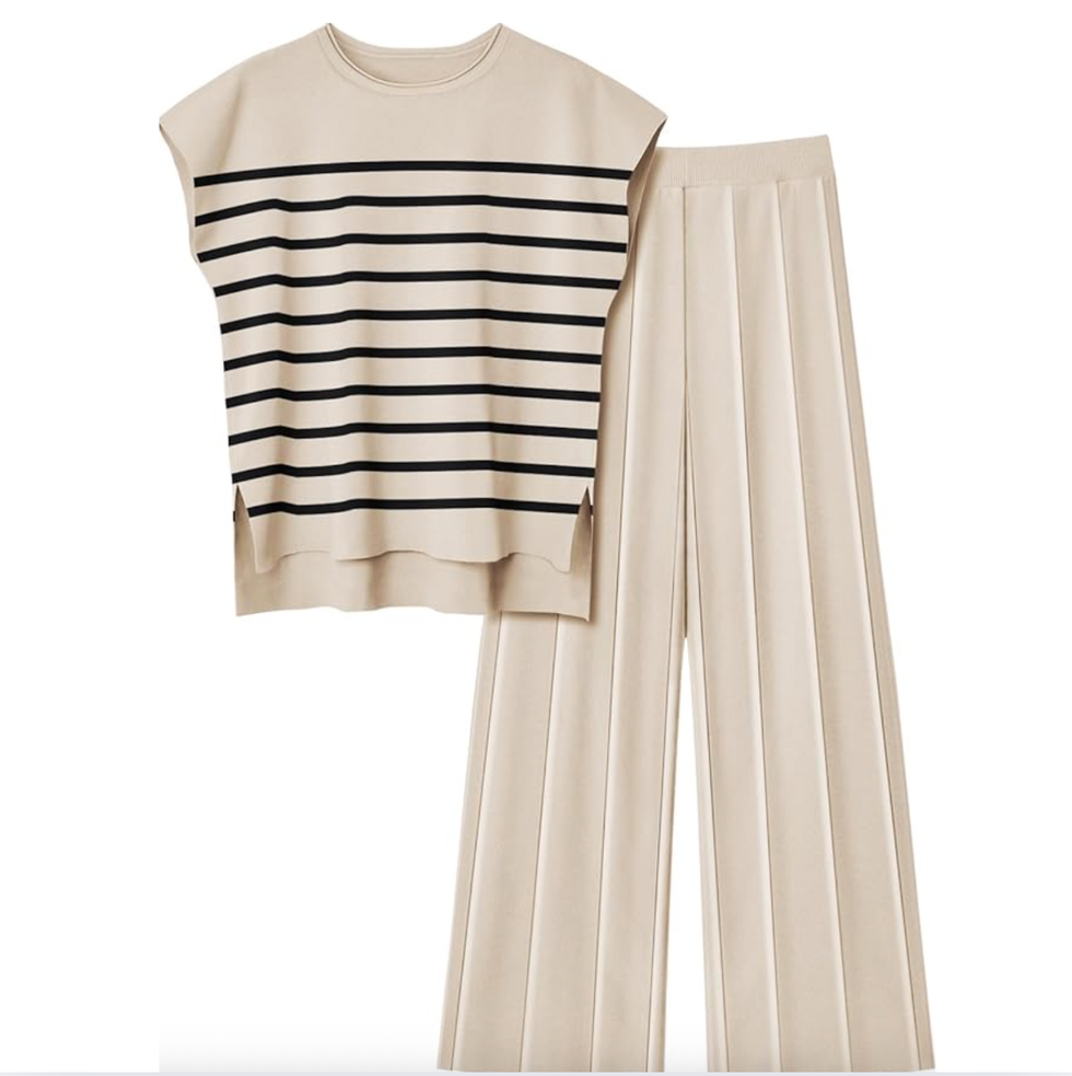 Matching Striped Knit Set