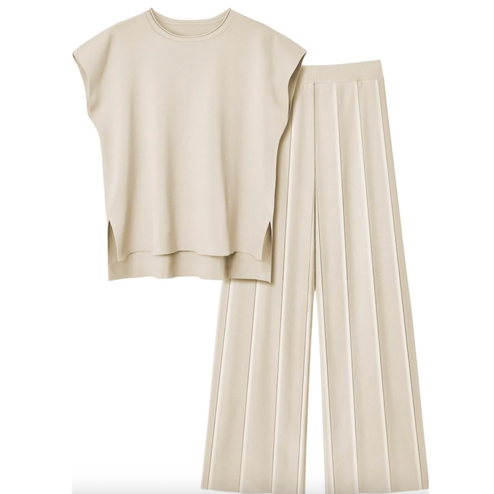 Off-White Two-Piece Lounge Set 