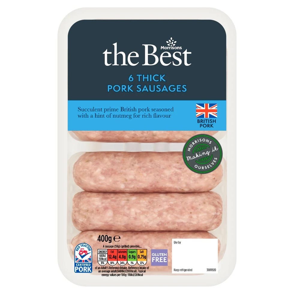The Best Thick Pork Sausages 400g