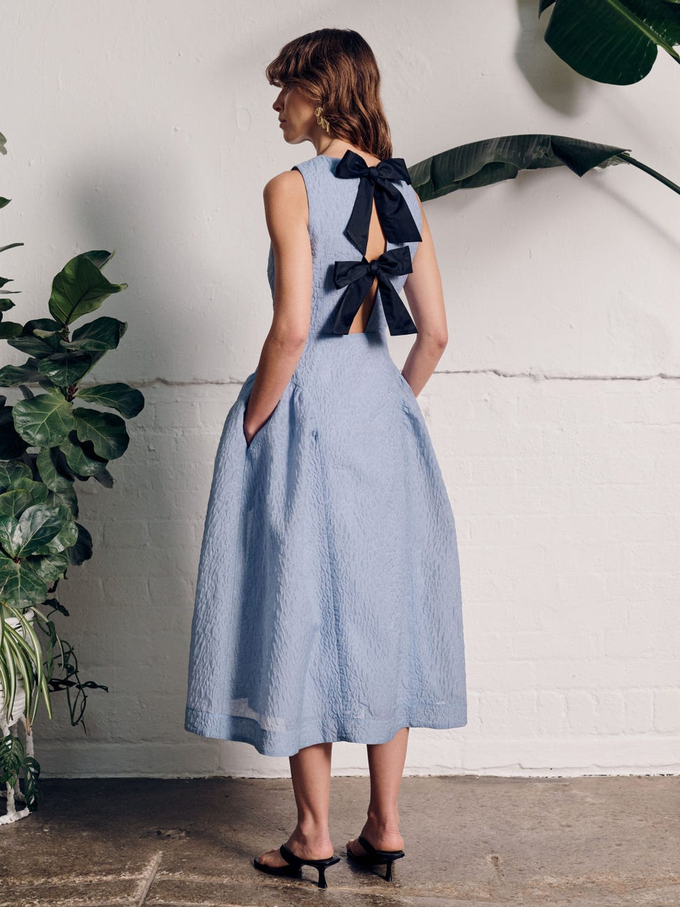"I've been waiting for a warm day to wear this Vivere sundress – I love the structured skirt and the bows!" - Alison Lynch, Head of Content