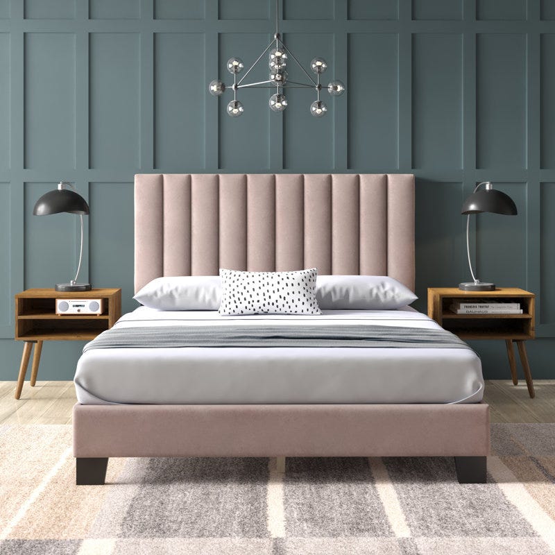 Queen Upholstered Platform 3-Piece Bedroom Set