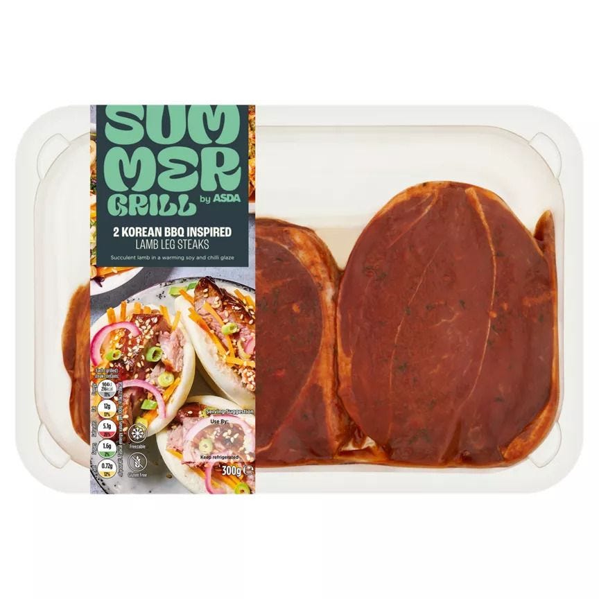 Korean BBQ Inspired Lamb Leg Steaks 300g