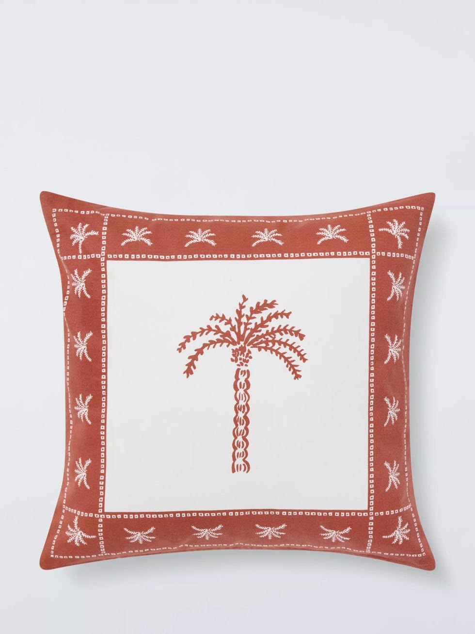 Palm Border Indoor Outdoor Cushion Cayenne