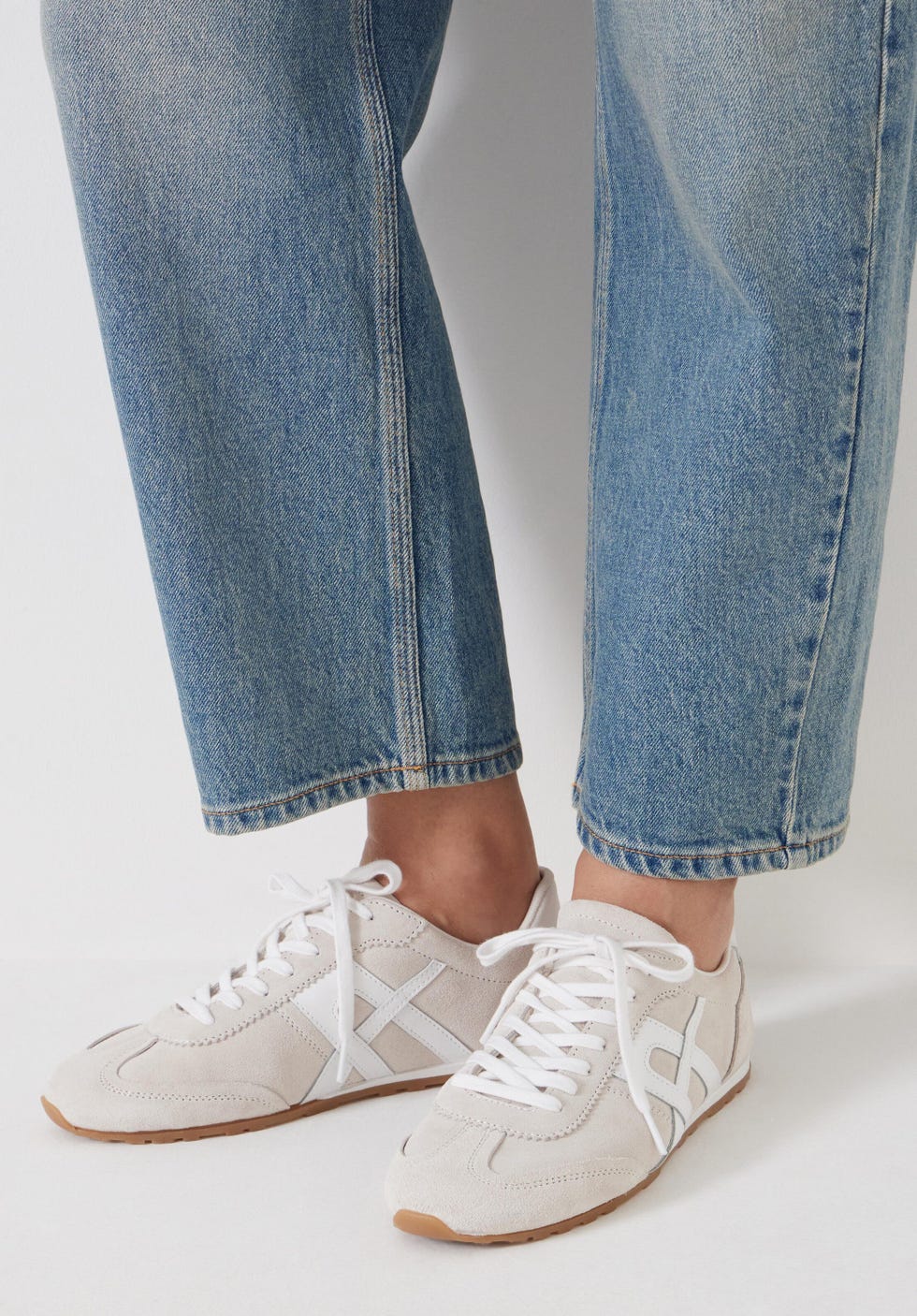 Suede Slimline Retro Trainers