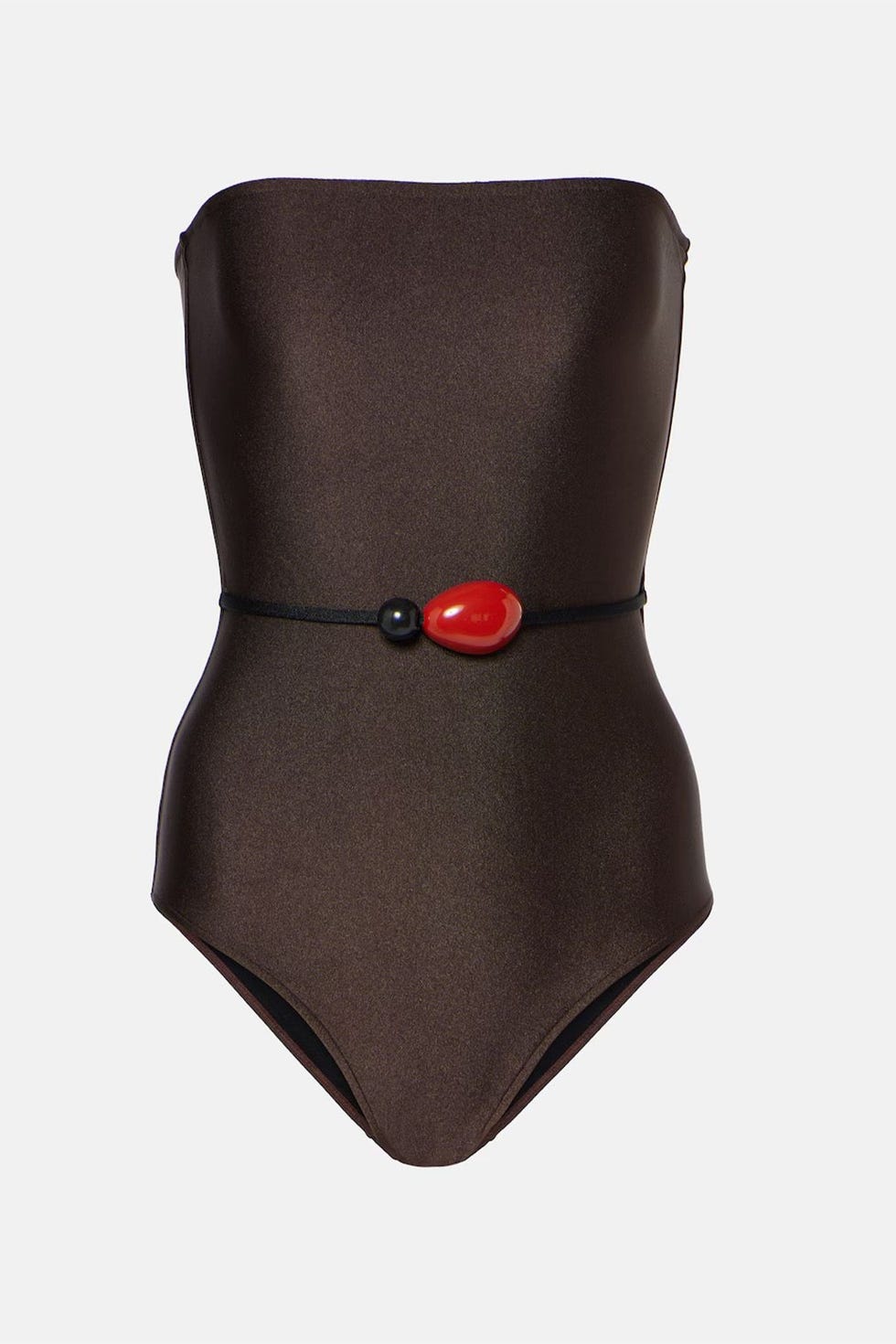 Verzierter Bandeau-Badeanzug