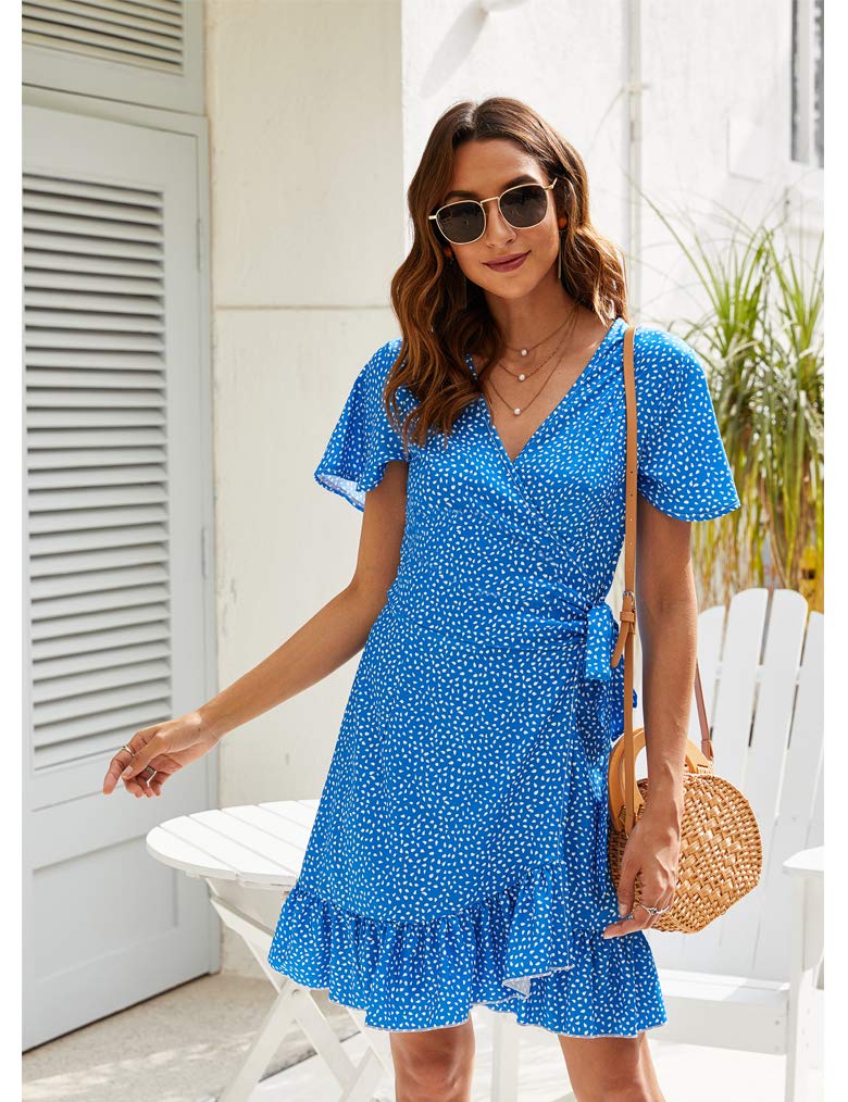 Short Sleeve Polka Dot Dress