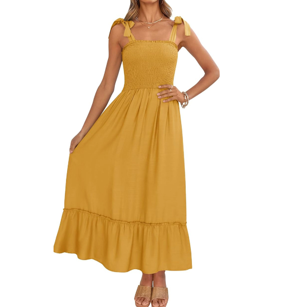Square Neck Maxi Dress